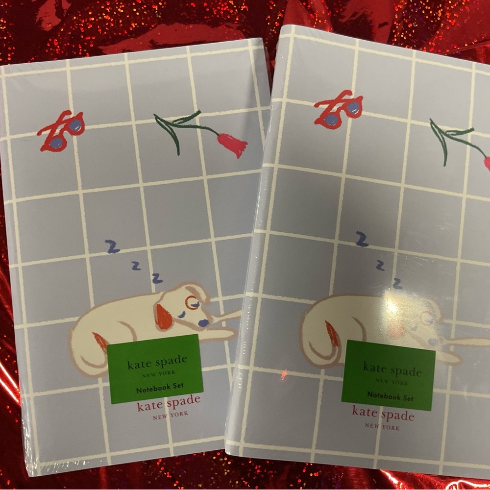 NWT Kate Spade Notebook Set Park Picnic Set Of 3 Notebook Duo